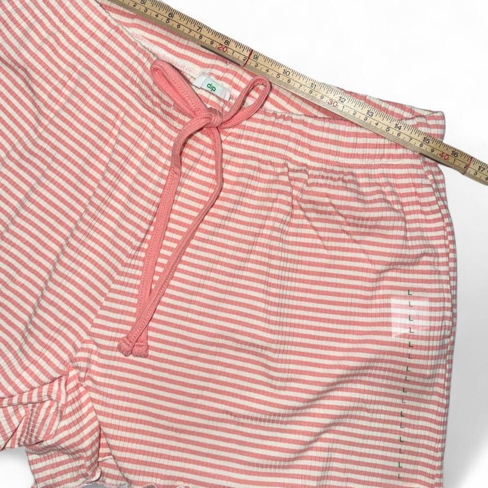 Pink and White Striped Sleep Shorts - Picture 3 of 5